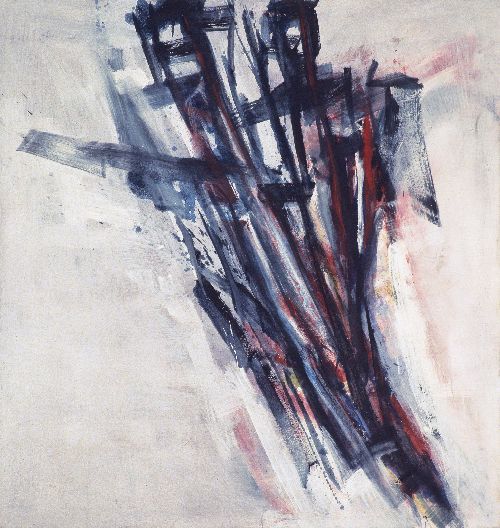 Schatten – Schreitung | 2001, Öl auf Leinwand, 160 x 150 cm