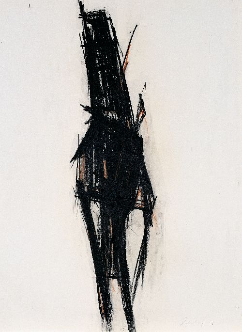 Zeichnung vor dem Aktmodell | 1958, Kohle auf Ingres-Papier, 76,5 x 56 cm