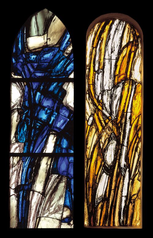 Glasfenster | 1963, romanischer Karner St. Magarethen am Moos - Aufbahrungshalle Stift Heiligenkreuz